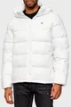 Produktbild: Calvin Klein Herren Pufferjacke Nylon Zip Off mit Kapuze, Weiß (Bright White), XL