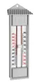 Produktbild: TFA Dostmann Analoges Maxima-Minima-Thermometer, 10.3014.14, wetterfest, für den Innen- oder Außenbereich, Temperatur, 23,2 cm hoch, deutsches Familienunternehmen, grau