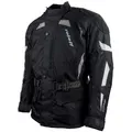 Produktbild: Roleff Racewear Unisex 5946 Lange Textilmotorradjacke mit Verst rkungen aus Nubuk Leder und Protektoren, Schwarz, XXL EU
