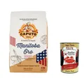 Produktbild: 12x Farina Caputo Manitoba Oro Pizza Napoli Pizzamehl 1kg+Polpa 400g