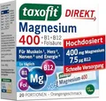 Produktbild: TAXOFIT Magnesium 400+B1+B6+B12+Folsäure 800 Gran. 2 g