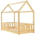 Produktbild: JUSKYS Kinderbett Marli_STR_OS (Natur, 160 x 80 cm)