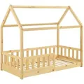 Produktbild: Juskys Kinderbett Marli 80 x 160 cm Natur