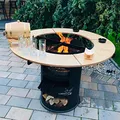 Produktbild: A. Weyck Tools Rundtisch Umrandung für 80cm Feuerplatte Grillplatte Plancha Feuertonne #27