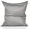 Produktbild: Green Bean Indoor Sitzsack XXL 140x180cm 380 Liter Kinder & Erwachsene Bean Bag EPS Perlen Füllung Riesensitzsack Groß Liegekissen Sitzkissen - Steingrau