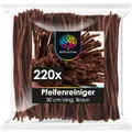Produktbild: OfficeTree 220 x Pfeifenreiniger Braun - 30 cm - Chenilledraht Braun - Braune Pfeifenreiniger zum Basteln - Pfeiffenputzerdraht flexibel und formstabil - Biegeplüsch