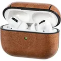 Produktbild: Hama Etui für AirPods Pro, Lederoptik, Braun mit Sportband - Braun