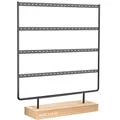 Produktbild: Ohrring-Halter, Ohrring-Organizer, Präsentationsständer zum Aufhängen von Ohrringen (88 Löcher und 4 Ebenen) Schwarz