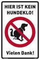 Produktbild: Schild Hier ist kein Hundeklo weiß | stabiles Alu-Schild mit UV-Schutz 20x30cm