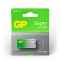 Produktbild: GP 9V Blockbatterie Super Alkaline 6LR61 mit hoher Leistung & Auslaufschutz