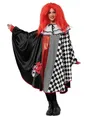 Produktbild: Metamorph Clown-Kostüm Pierrot Cape - Karnevalskostüm Damen Fasching, Langer Überwurf für viel Theater im Karneval