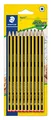 Produktbild: STAEDTLER Bleistift Noris 120, Made from Upcycled Wood, Härtegrad HB, Rutschfeste Soft-Oberfläche, hohe Buchfestigkeit, hohe Qualität Made in Germany, Blisterkarte mit 10 Stück, 120-2BK10D