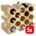 Produktbild: Mottez Flaschenwürfel Flaschenregal Aufbewahrung Flaschen Ø92mm 5 STÜCK