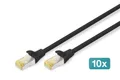 Produktbild: DIGITUS Patchkabel CAT 6A S/FTP DK-1644-A-020-BL-10 Ethernet Netzwerk (RJ45)