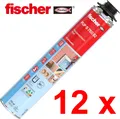 Produktbild: 12x FISCHER Pistolenschaum 1K PUP S 750 ml Schaum Montageschaum Bauschaum 539197