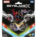Produktbild: Hasbro Beyblade X Marvel Collab Spider-Man 3-60F vs. Venom 3-80N Multipack Set (Deutsch) (G0288ES0)