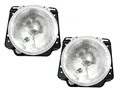 Produktbild: HZ-DESIGN 1 Satz Scheinwerfer Hauptscheinwerfer H4 beidseitig verwendbar links und rechts Lumax kompatibel mit Golf 2