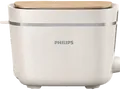 Produktbild: PHILIPS HD2640/10 Serie 5000 Eco Conscious Edition 8 Stufen, Krümelschublade, Brötchenaufsatz Toaster Seidenweiß matt (830 Watt, Schlitze: 2)
