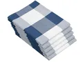 Produktbild: ZOLLNER 5er Set Geschirrtücher Baumwolle in 50x70 cm - saugstarke Küchentücher in blau kariert - waschbar bis 60°C – Gastronomiequalität - Oeko Tex® Zertifiziert
