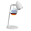 Produktbild: MAUL Schreibtischlampe LED Maulstarlet | Schreibtischlampe im Vintage Look | Stilvolle Lampe aus Metall mit 3000K Farbtemperatur | LED Tischleuchte mit Standfuß für Schreibtisch | Weiß
