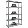 Produktbild: PROREGAL® Schwerlastregal Steel Eagle 180x120x40cm Fachlast 130kg Verzinkt, Kellerregal Lastenregal Garagenregal einfache Steckmontage 120 cm x 180 cm x 40 cm
