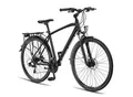 Produktbild: Licorne Bike Premium Touring Trekking Bike in 28 Zoll - Fahrrad für Jungen, Mädchen, Damen und Herren - 21 Gang-Schaltung - Mountainbike - Crossbike Farbe:Schwarz;Stil:Herren