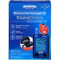 Produktbild: TESTAmed GlucoCheck ADVANCE Blutzuckermessgerät Starter Set mit Teststreifen und