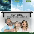 Produktbild: BROSPLAST Vordach schwarz B/H/L: ca 120 cmx23 cmx100 cm