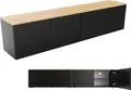 Produktbild: PLATAN ROOM Lowboard TV-Schrank 90 oder 180 cm Sideboard Hängend oder Stehend Eiche Matt / Schwarz Matt