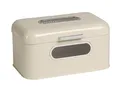 Produktbild: Echtwerk Brotkasten, Retro-Brotbox aus Metall mit Sichtfenster, Platzsparende Aufbewahrungsbox, Brotkorb mit Deckel, “small“, creme, 30 x 20 x 16.5 cm