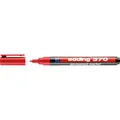 Produktbild: edding 370 Permanentmarker - rot - 1 Stift - feine Rundspitze 1 mm - wasserfest, schnell-trocknend - Multimarker, Universalstift - für Karton, Kunststoff, Holz, Metall, Glas, Stein, Leinwand