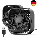 Produktbild: TOPK USB Ventilator 2 Stück Mini Tischventilatoren leiser Betrieb und starker