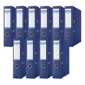 Produktbild: DONAU Premium Ordner Breit 10er Pack/DIN A4 / 7,5 cm / 10 Stück/Navy Blau/Kunststoffbezug PP/Carton Papier Schlitzordner Büroordner Aktenordner Ringordner/Grünen Punkt