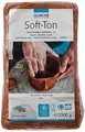 Produktbild: GLOREX 6 8075 337 - Soft Ton terracotta 2500 g, natürlicher, besonders weicher und geschmeidiger Ton, lufthärtend und für Brennofen geeignet, sehr gut für Kinder geeignet