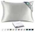 Produktbild: Kissenbezug aus 100% Bio-Seide 50x75 cm - 22 Momme Maulbeerseide Güteklasse 6...
