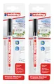 Produktbild: 2x Edding 8000 Tiefkühlmarker Kühlmarker Marker für Gefrierbeutel schwarz 1 mm
