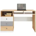 Produktbild: Deine Möbel 24 Kinderschreibtisch, Eiche, Weiß, Grau, Holzwerkstoff, 125x76x55 cm, Arbeitszimmer, Schreibtische, Jugend- & Kinderschreibtische