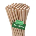 Produktbild: Wisefood® Strohhalme Papier [20 cm Ø 6] Party Deko [Braun] alternative Strohhalme Plastik-frei für Geburtstag Hochzeit DIY [500 Stk.] für Cocktail Getränke Cola Energy Drink Wasser Limo BIO