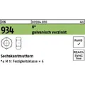 Produktbild: Sechskantmutter Din 934 M 10 8 Galvanisch Verzinkt