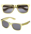 Produktbild: Brille in goldmetallic - coole Sonnenbrille goldfarben - Metallicbrille