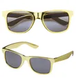 Produktbild: Brille in goldmetallic Sonnenbrille gold-metallic Metallicbrille Karneval Kostüm