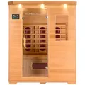 Produktbild: Home Deluxe Infrarotkabine, Braun, Holz, 153x190x110 cm, Freizeit, Wellness, Infrarotkabinen