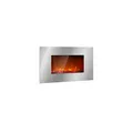 Produktbild: Lausanne Luxe Elektrischer Kamin 2000W 2 Heizstufen 90 cm Edelstahl