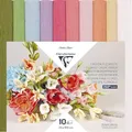 Produktbild: Clairefontaine 995000C Krepppapier, Floristen-Format, 25 x 100 cm, Elastizität, 250%, Grammatur 160 g, Papierblumen, nicht abfärbende Farben, 10 Pastellfarben