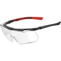 Produktbild: ACE-Instruments Schutzbrille Evo OTG, klar, Überbrille, schwarz-rot, für Brillenträger