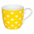 Produktbild: Könitz Hearts Sun Becher, Herzen, Tasse, Kaffeetasse, Bone China, Gelb, 400 ml