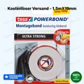 Produktbild: TESA Powerbond UltraStrong doppelseitiges Montageband 1,5mx19mm bis 100kg/m55791