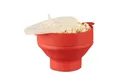 Produktbild: relaxdays Schüssel 2 x Popcorn Maker Silikon rot, Silikon