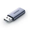 Produktbild: Ugreen USB-A-zu-AUX-Miniklinken-3,5-mm-Audioadapter - Grau