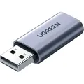 Produktbild: Externe Soundkarte / Audio-Adapter Ugreen CM383 USB-A 2.0 für mini jack 3,5 mm, Grau